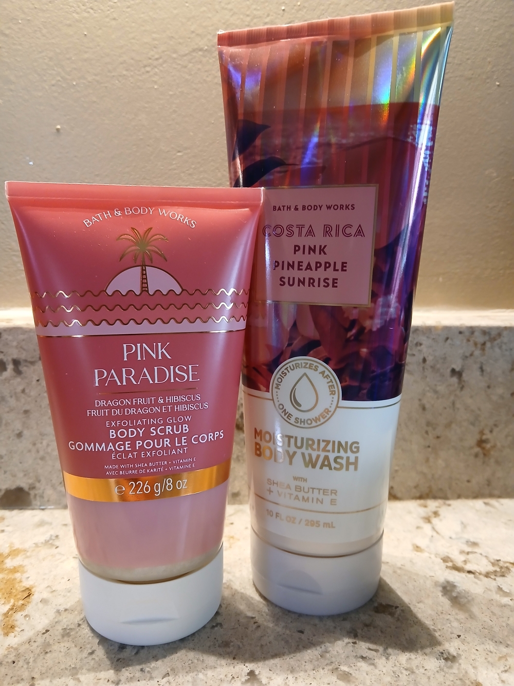 Bath & Body Works Pink Paradise And Pink Pineapple Sunrise Bundle